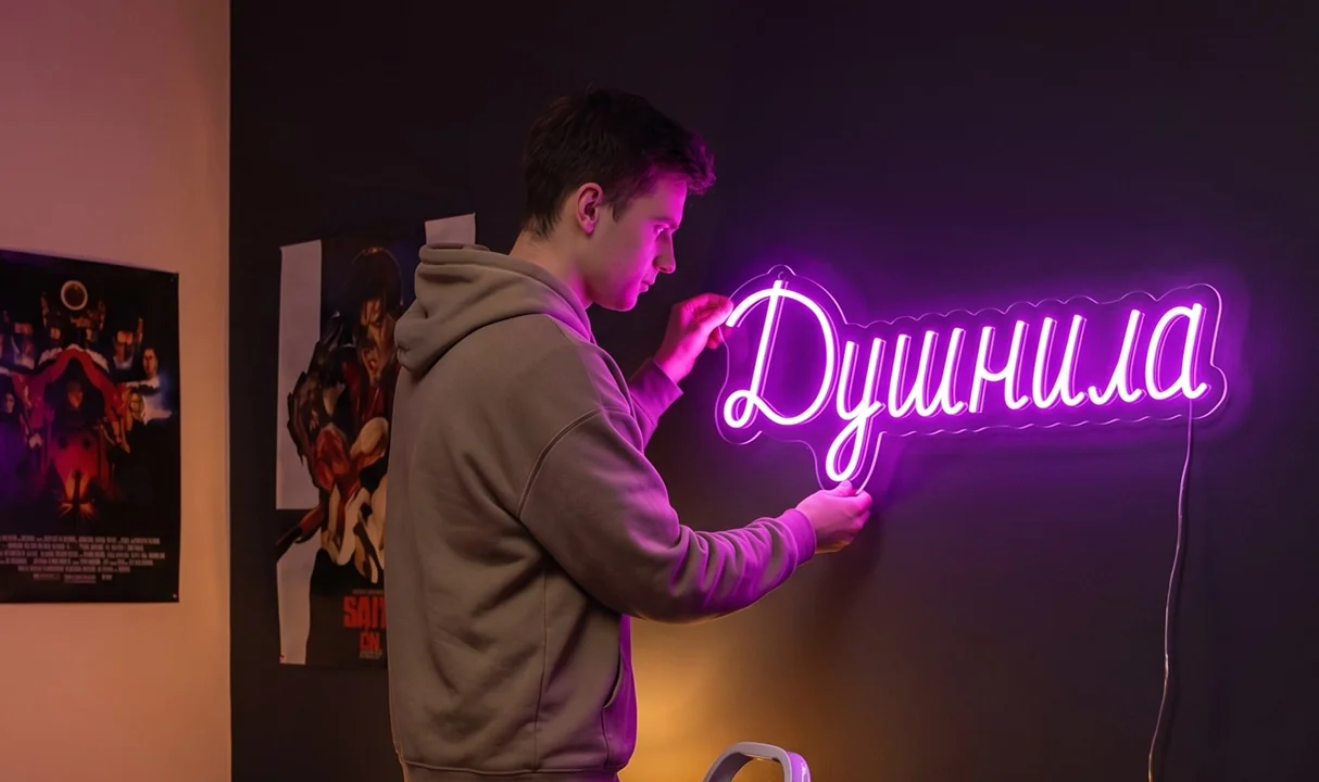 Неоновая вывеска в подарок
